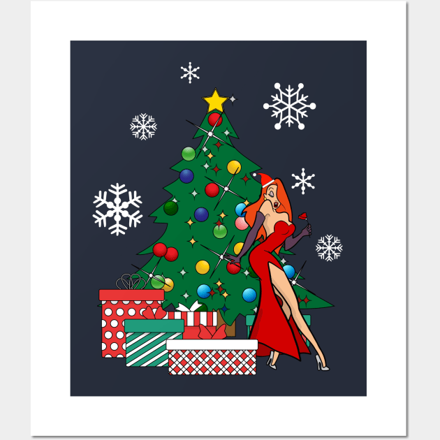 Jessica Rabbit Around The Christmas Tree Wall Art by Nova5